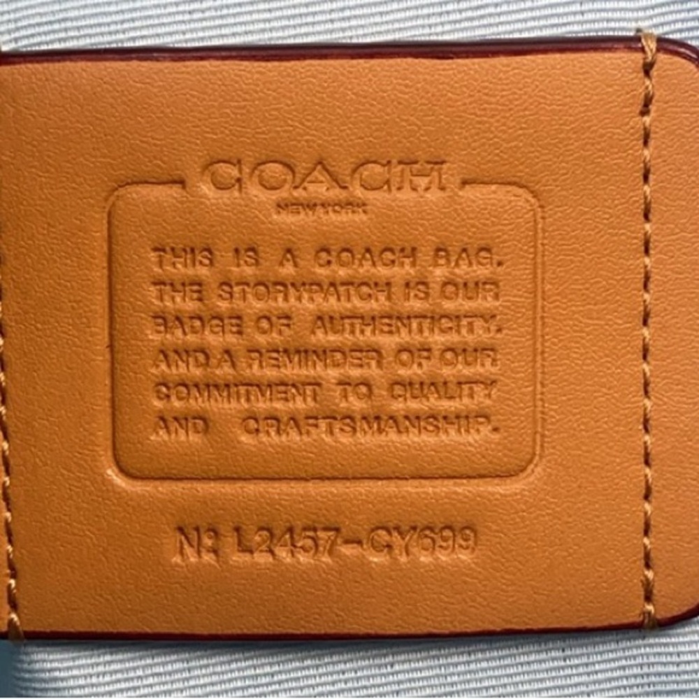 🌵Coach Rowan Large Satchel Bag In Signature Denim Canvas CY699 NWT original Pack - Picture 9 of 9